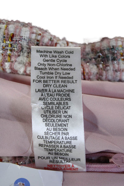 House of Harlow 1960 Women Mini Pencil Skirt Pink Checked Size XS