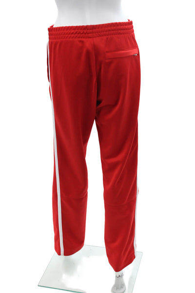Nike Men Red Polyester Drawstring Sweatpants Size S
