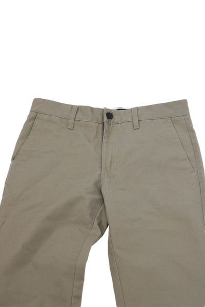 Volcom Mens Beige Chino Pants 29 Inseam Size 28