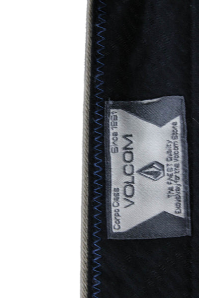Volcom Mens Beige Chino Pants 29 Inseam Size 28
