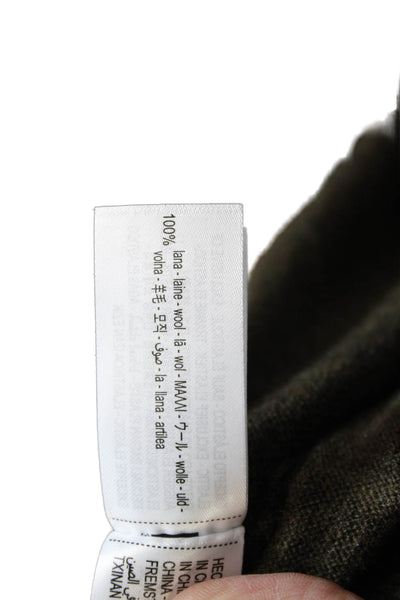 Zara Womens Cashmere Turtleneck Pullover Green Long Sleeve Size XS