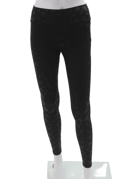 Terez Women Black Animal Print Ankle Jeggings Size XS