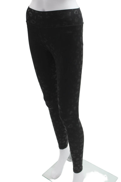 Terez Women Black Animal Print Ankle Jeggings Size XS