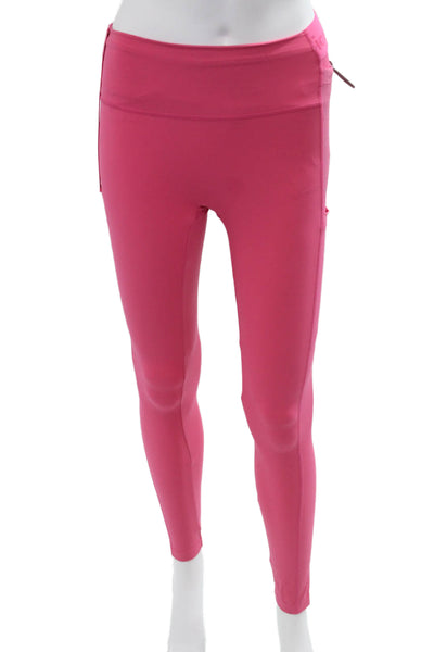 Outdoor Voices Women Ankle Jeggings Pink Drawstring Size XS