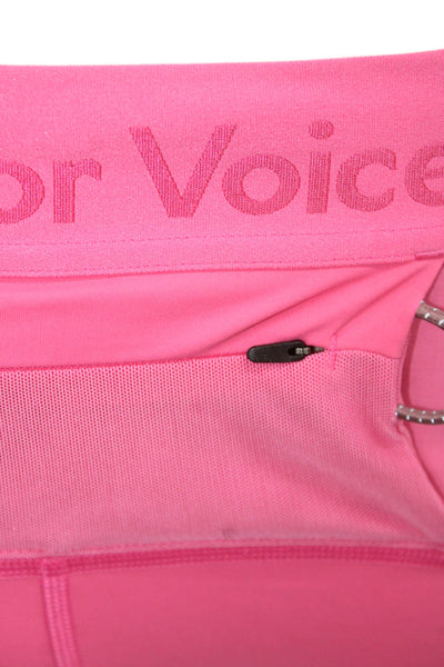 Outdoor Voices Women Ankle Jeggings Pink Drawstring Size XS