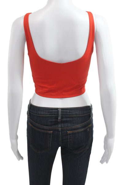 All Access Womens Pull On Sports Bra Orange Size Small