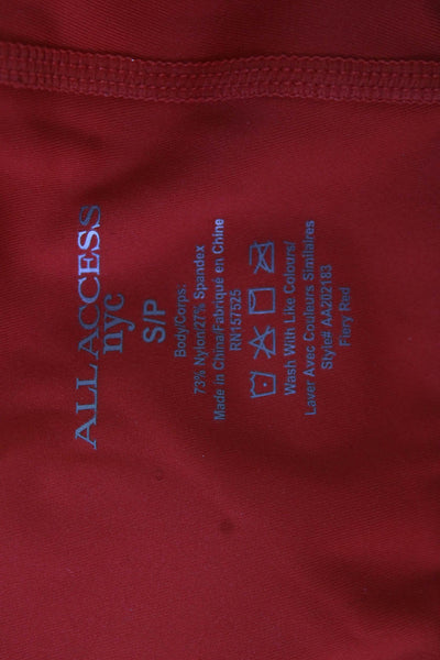 All Access Womens Pull On Sports Bra Orange Size Small
