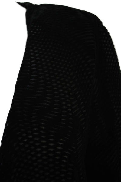 Helen David Womens Black Silk Blend Long Sleeve Jacket Size S