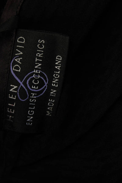 Helen David Womens Black Silk Blend Long Sleeve Jacket Size S