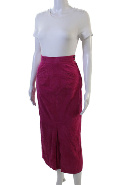 Maxfield Parrish Womens Straight Pencil Skirt Pink Midi 100% A Size 8