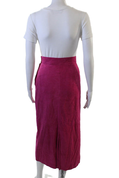 Maxfield Parrish Womens Straight Pencil Skirt Pink Midi 100% A Size 8