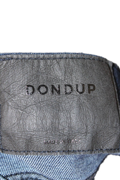 Dondup Mens Skinny Tapered Dark Blue Jeans Size 30