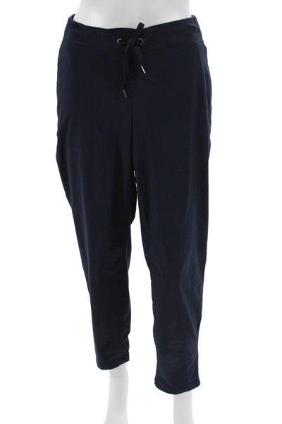 Athleta Womens Jogger Pants Dark Blue Drawstring Size 12