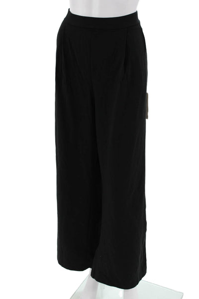 Saint + Sofia Women Cropped Dress Pants Black Organic Cotton Size XL