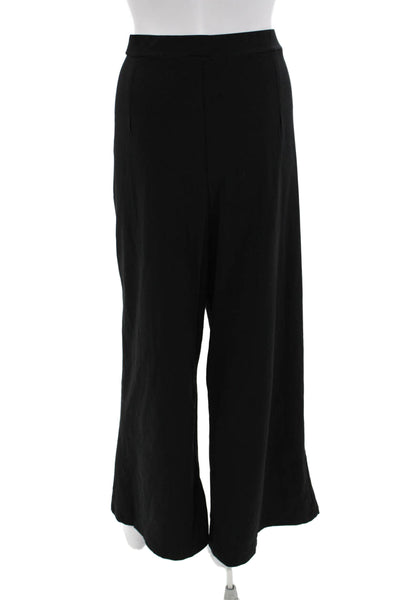 Saint + Sofia Women Cropped Dress Pants Black Organic Cotton Size XL