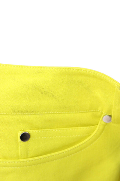 J. Mclaughlin Womens Cropped Ankle Pants Yellow Size 12
