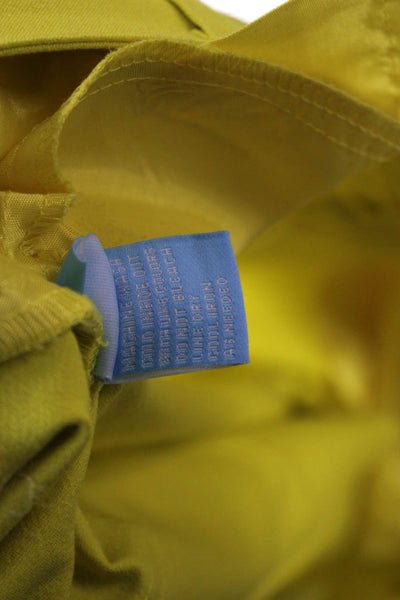 J. Mclaughlin Womens Cropped Ankle Pants Yellow Size 12