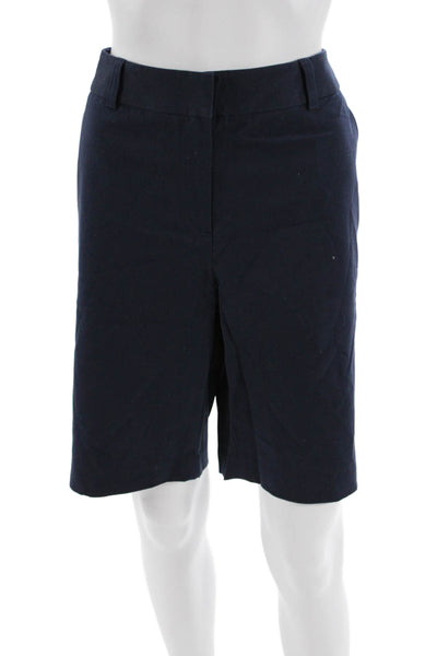 J. Mclaughlin Unisex Bermuda Chino Shorts Dark Blue Cotton Spandex Size 12