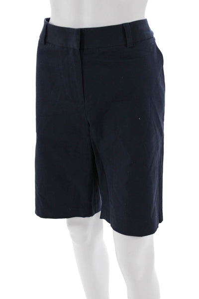 J. Mclaughlin Unisex Bermuda Chino Shorts Dark Blue Cotton Spandex Size 12