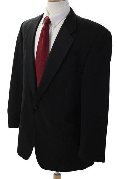 Neil Allyn Men's Tuxedo Jacket Black 100% Wool Button Closure Size 44