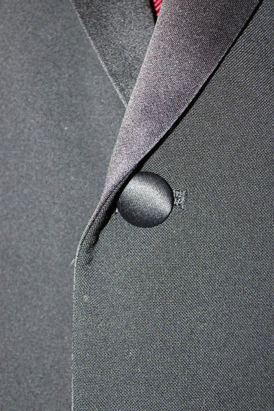 Neil Allyn Men's Tuxedo Jacket Black 100% Wool Button Closure Size 44