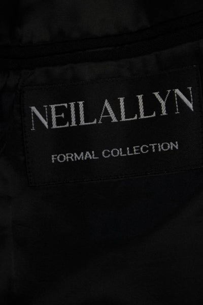 Neil Allyn Men's Tuxedo Jacket Black 100% Wool Button Closure Size 44
