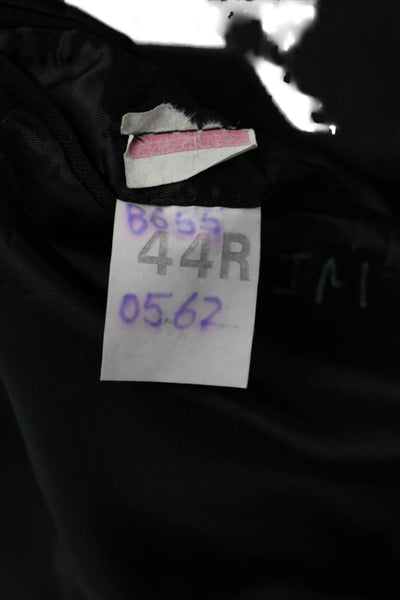 Neil Allyn Men's Tuxedo Jacket Black 100% Wool Button Closure Size 44