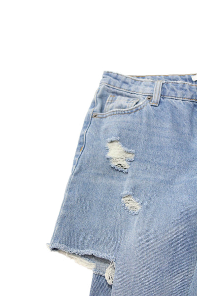 BP. Women Boyfriend Jeans Light Blue Low Rise Button Fly Size 24