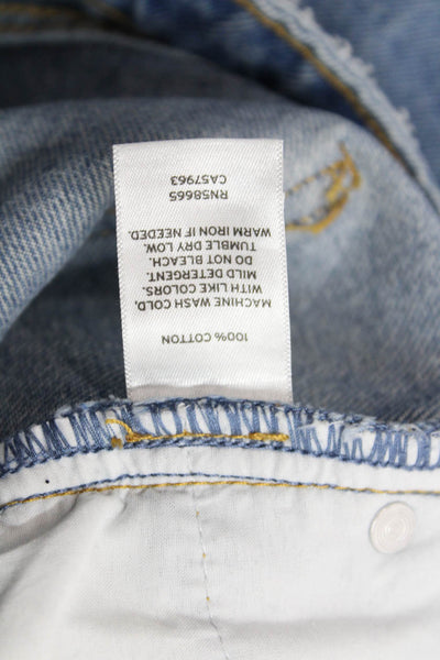 BP. Women Boyfriend Jeans Light Blue Low Rise Button Fly Size 24