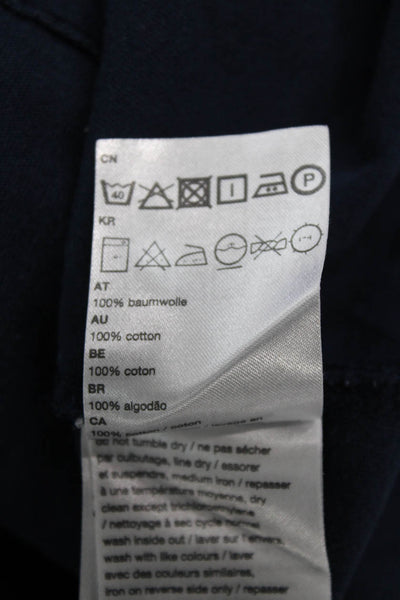 Wezc Mens Dark Blue 100% Cotton Crew Neck Short Sleeve T-Shirt Size S