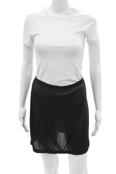 Cabernet Women Mini Short Black Polyester Solid Skirt Size M
