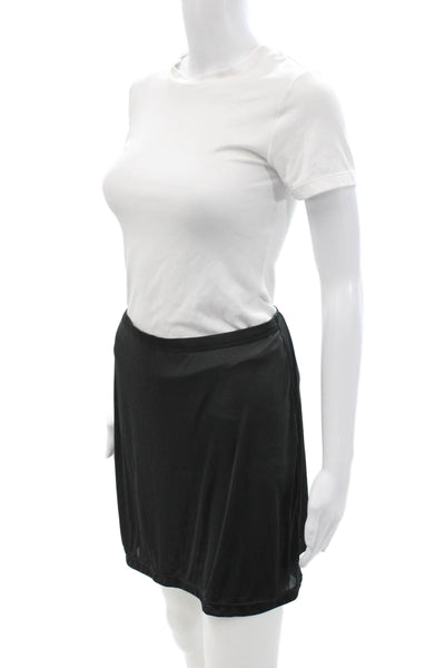 Cabernet Women Mini Short Black Polyester Solid Skirt Size M