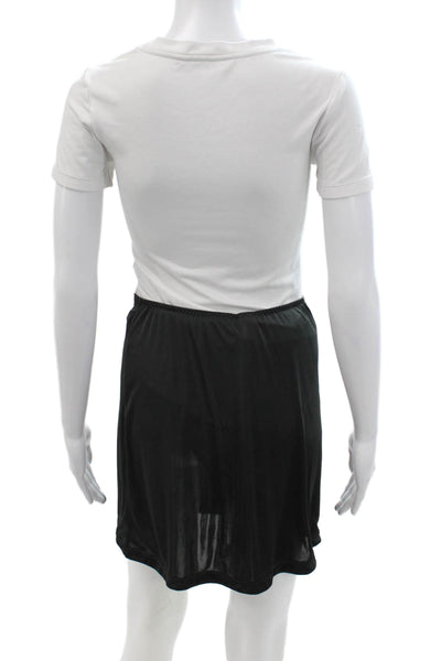 Cabernet Women Mini Short Black Polyester Solid Skirt Size M