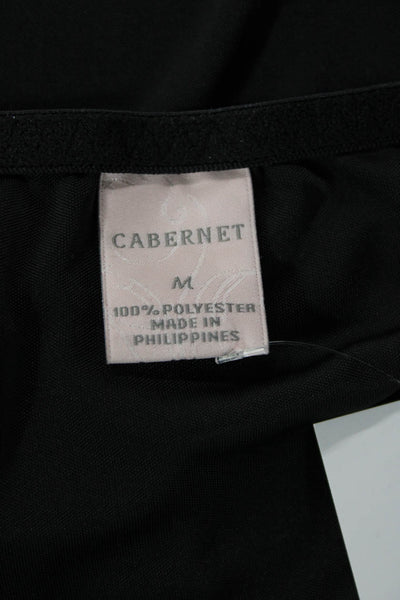 Cabernet Women Mini Short Black Polyester Solid Skirt Size M