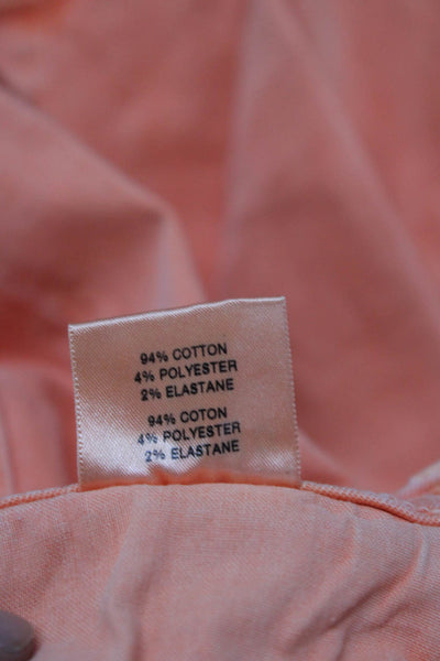 J Brand Womens Cropped Jeans Orange Button Mid Rise Size 25