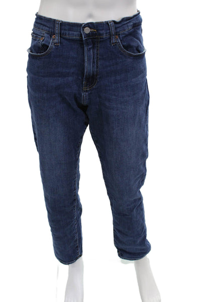 Lucky Brand Mens Straight Dark Blue Jeans Size 34