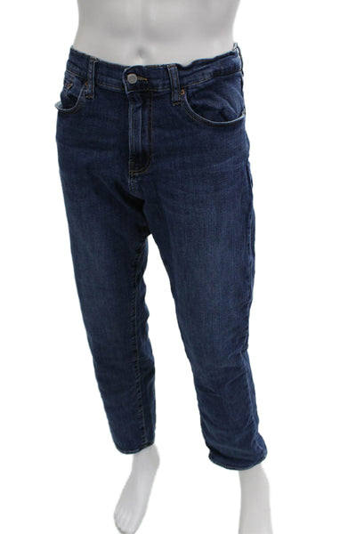 Lucky Brand Mens Straight Dark Blue Jeans Size 34