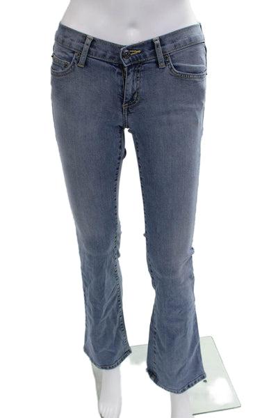 Carmar Womens Bootcut Flared Jeans Blue Mid Rise Size 26