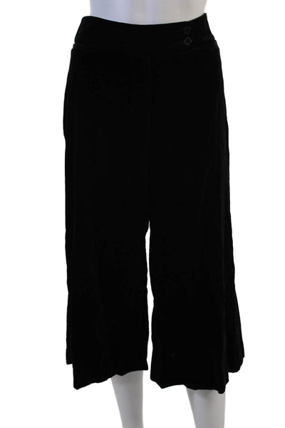 Womyn Womens A-Line Maxi Pants Black 100% Cotton Size 10