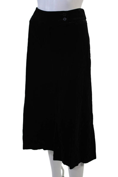Womyn Womens A-Line Maxi Pants Black 100% Cotton Size 10