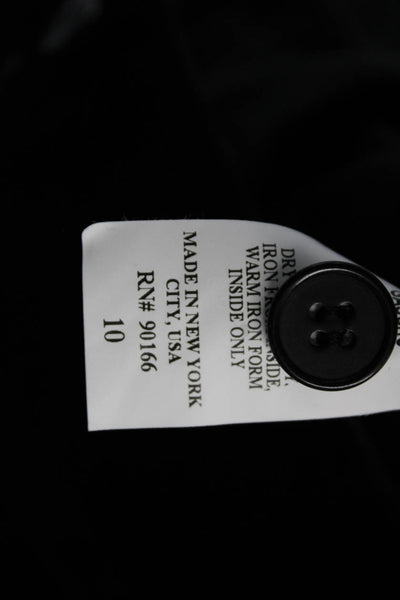 Womyn Womens A-Line Maxi Pants Black 100% Cotton Size 10