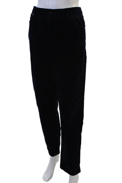 J. Mclaughlin Women Ankle Cropped Black Button Pants Size 12