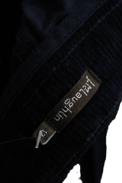 J. Mclaughlin Women Ankle Cropped Black Button Pants Size 12