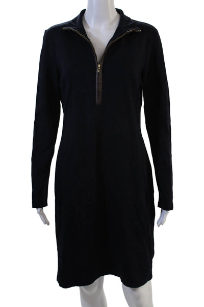 Lauren Ralph Lauren Womens Shirt Dress Dark Blue Collared Knee Length Size 10