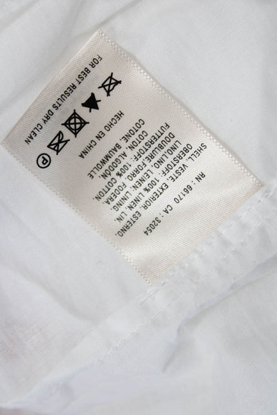 9-H15 STCL Womens Fit Flare Sundress Red Cotton Sleeveless Long Size 10