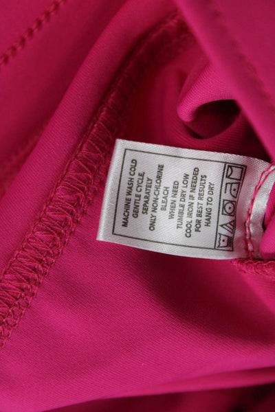 Monrow Women Jogger Sweatpants Pink Drawstring Nylon Spandex Size S