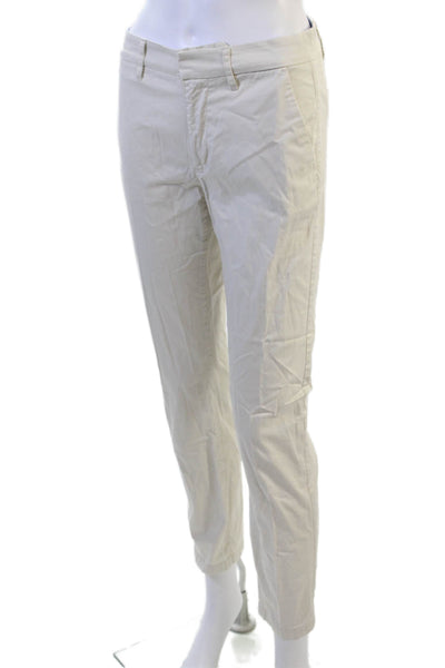 J Crew Womens Ankle Chino Pants Beige Cotton Petite Size 24