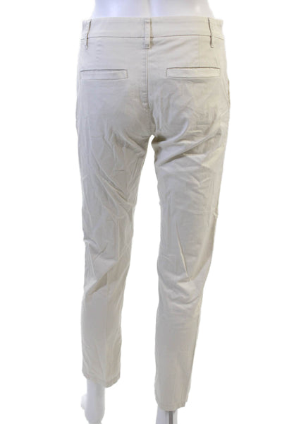 J Crew Womens Ankle Chino Pants Beige Cotton Petite Size 24
