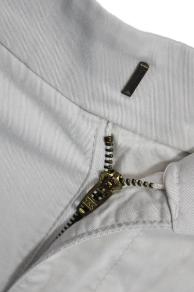 J Crew Womens Ankle Chino Pants Beige Cotton Petite Size 24