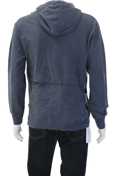 Nike Mens Pullover Hoodie Dark Blue 100% Cotton Long Sleeve Size M